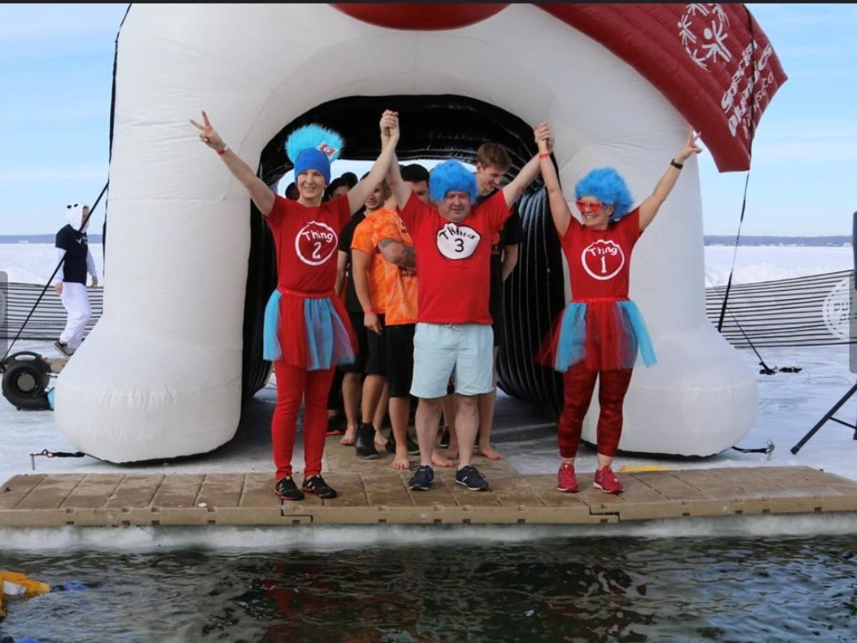 Cold plunge for charity